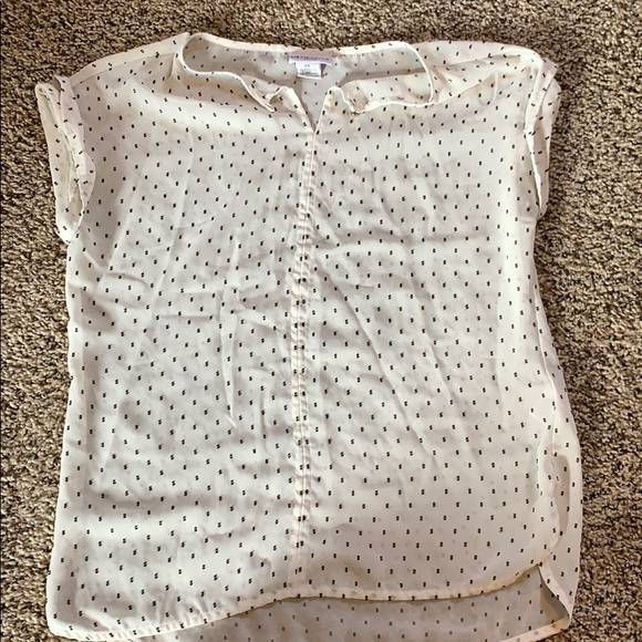 White and Black loose Blouse - Picture 1 of 3